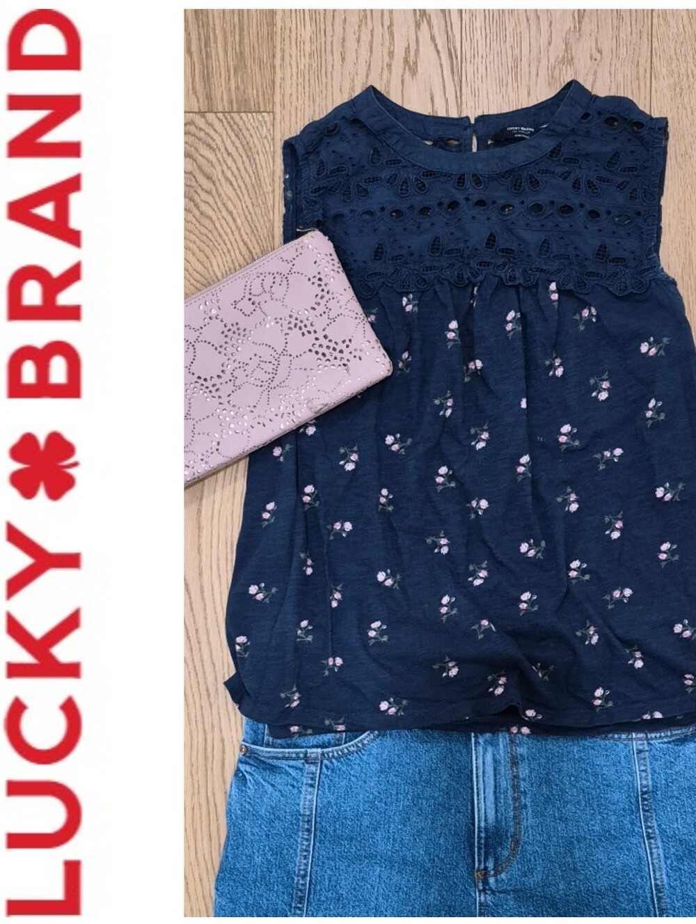 Eyelet Floral Boho Top